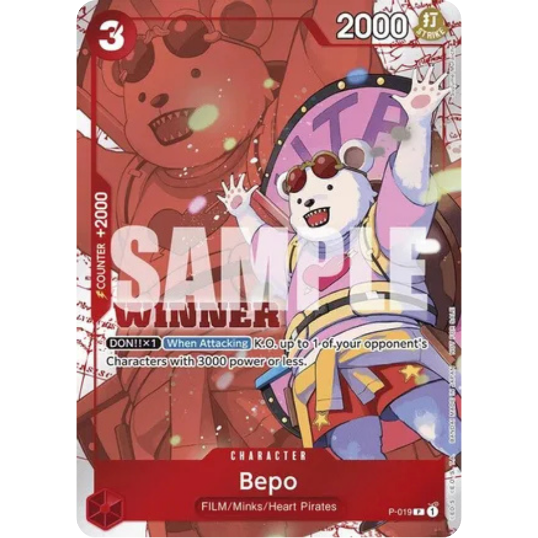 Bepo (Winner Pack Vol. 7) (P-019) - One Piece Promotion Cards Foil