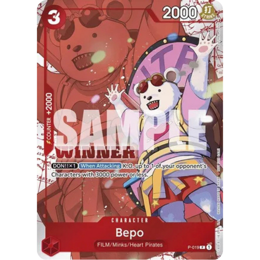 Bepo (Winner Pack Vol. 7) (P-019) - One Piece Promotion Cards Foil