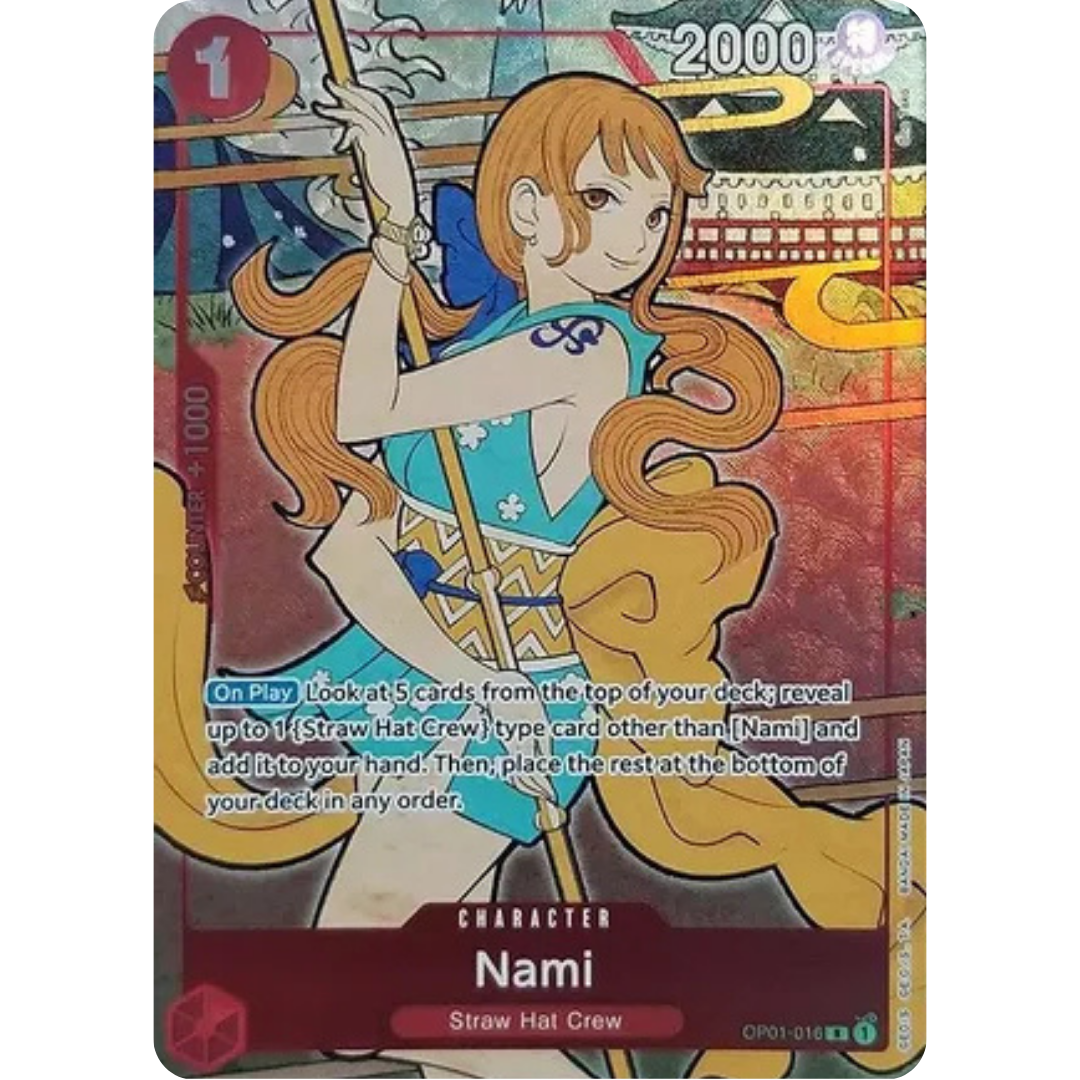 Nami (English Version 1st Anniversary Set) (OP01-016) - One Piece Promotion Cards Foil