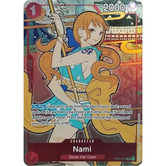 Nami (English Version 1st Anniversary Set) (OP01-016) - One Piece Promotion Cards Foil