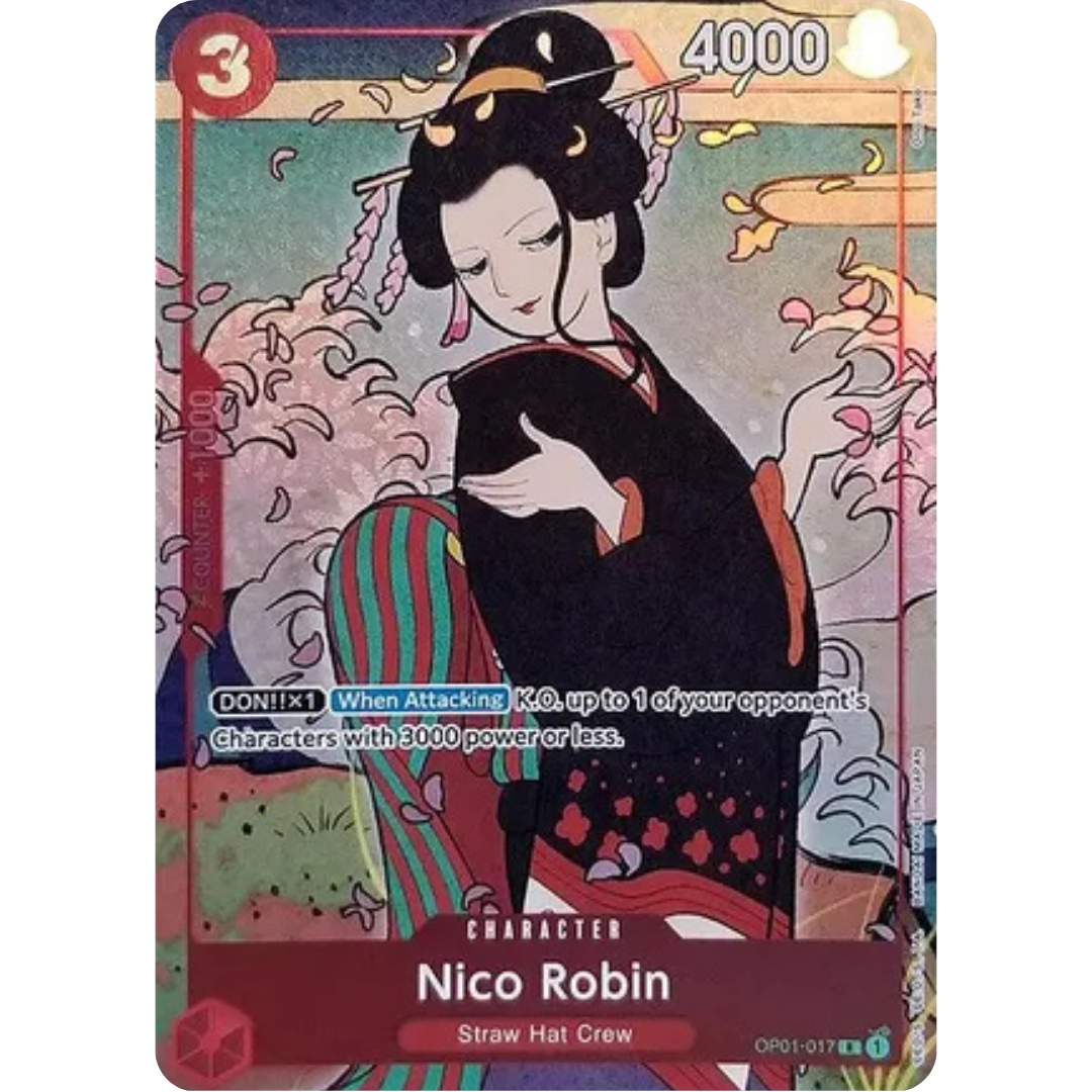 Nico Robin (English Version 1st Anniversary Set) (OP01-017) - One Piece Promotion Cards Foil