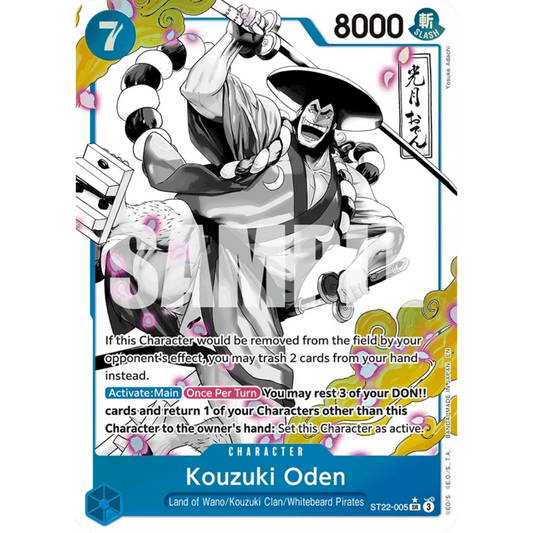 Kouzuki Oden (Parallel) (ST22-005) - Starter Deck 22: Ace & Newgate Foil