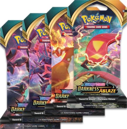 Darkness Ablaze Sleeved Booster Pack Art Bundle [Set of 4]
