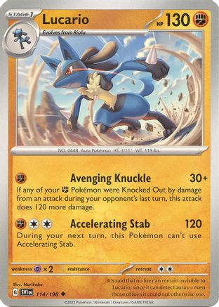 Lucario 114/198  SV01 Scarlet & Violet Base Set - Uncommon