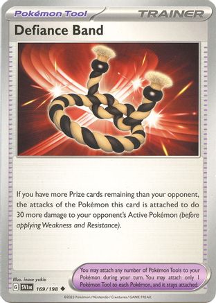 Defiance Band 169  - Reverse Holofoil SV01 Scarlet & Violet Base Set - Uncommon