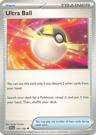 Ultra Ball 196  - Reverse Holofoil SV01 Scarlet & Violet Base Set - Uncommon