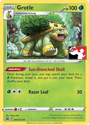 Grotle 007  - Holofoil Prize Pack Series Cards - Uncommon