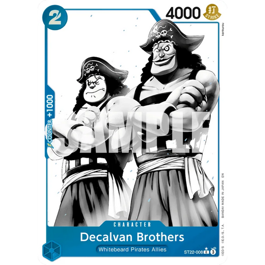 Decalvan Brothers (Parallel) (ST22-008) - Starter Deck 22: Ace & Newgate Foil