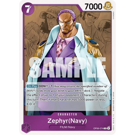 Zephyr (Navy) (OP06-074) - Wings of the Captain Foil