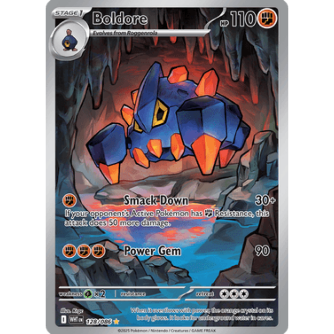 Boldore 128/086  - Holofoil SV White Flare - Illustration Rare