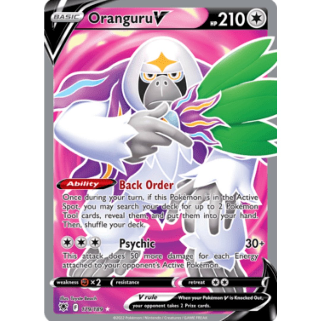 Oranguru V (Full Art) 179  - Holofoil SWSH10 Astral Radiance - Ultra Rare