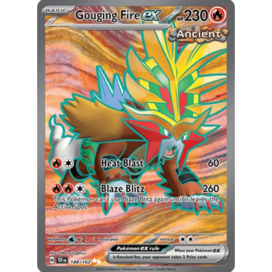 Gouging Fire ex (188/162) [Scarlet & Violet: Temporal Forces]