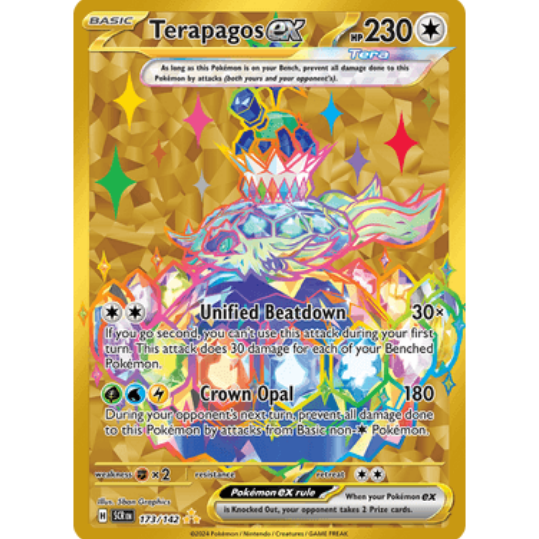 Terapagos ex 173/142  - Holofoil SV07 Stellar Crown - Hyper Rare