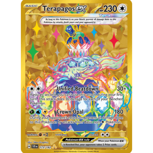Terapagos ex 173/142  - Holofoil SV07 Stellar Crown - Hyper Rare