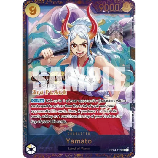 Yamato (Championship 2024 Finals 3rd Place) (OP04-112) - One Piece Promotion Cards Foil