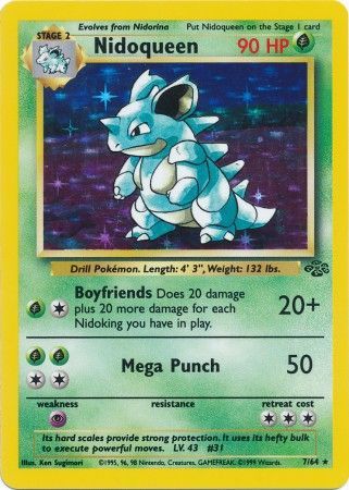 Nidoqueen (7) 007/64  Jungle - Holo Rare