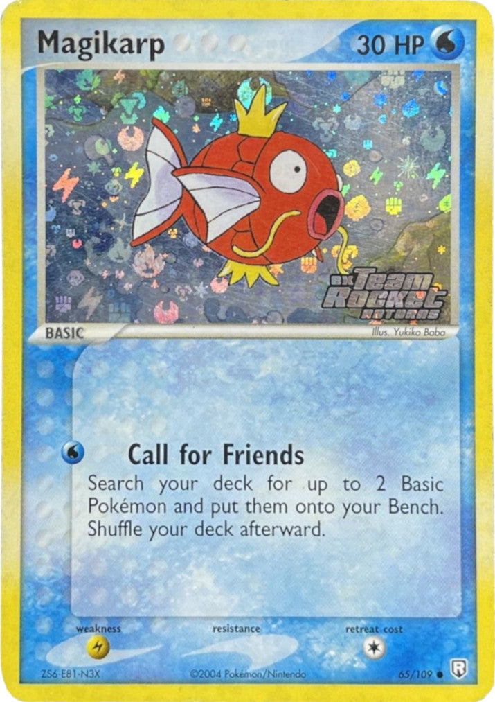Magikarp 065  - Reverse Holofoil Team Rocket Returns - Common
