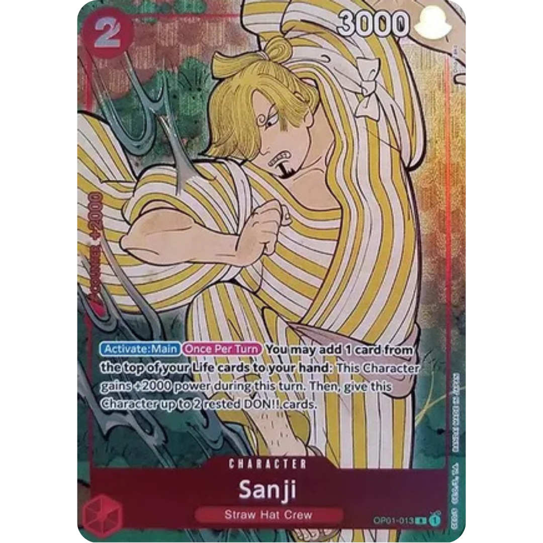 Sanji (English Version 1st Anniversary Set) (OP01-013) - One Piece Promotion Cards Foil
