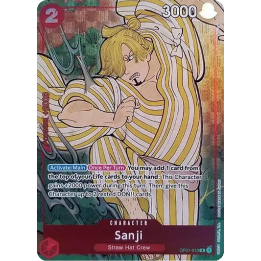 Sanji (English Version 1st Anniversary Set) (OP01-013) - One Piece Promotion Cards Foil