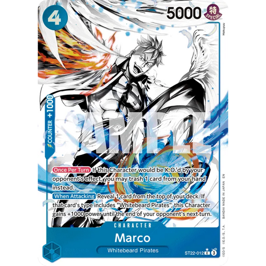 Marco (Parallel) (ST22-012) - Starter Deck 22: Ace & Newgate Foil