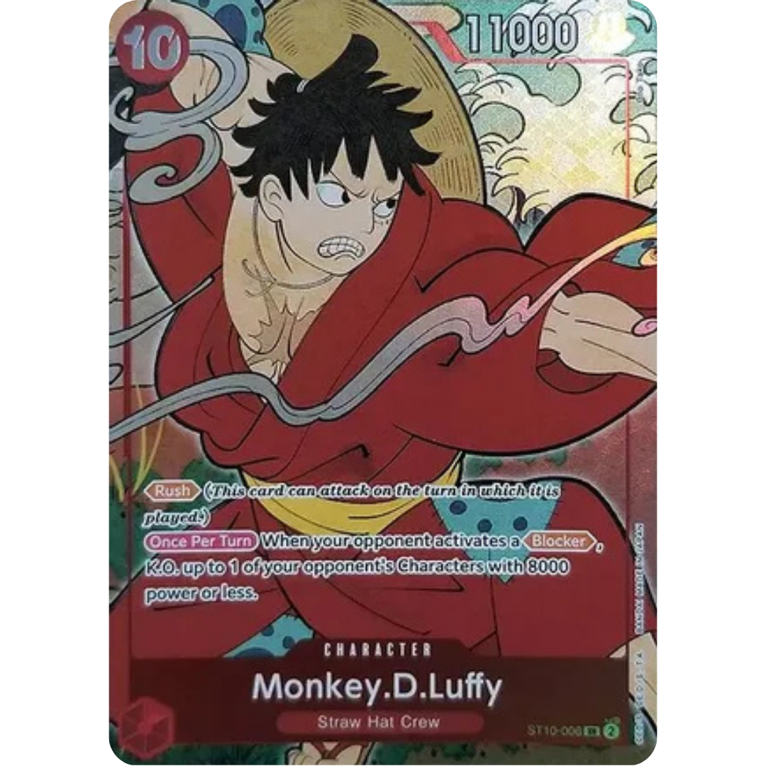 Monkey.D.Luffy (English Version 1st Anniversary Set) (ST10-006) - One Piece Promotion Cards Foil