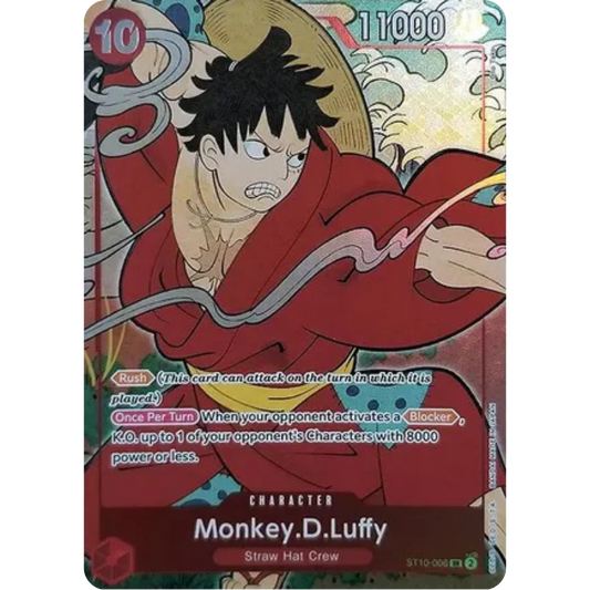 Monkey.D.Luffy (English Version 1st Anniversary Set) (ST10-006) - One Piece Promotion Cards Foil