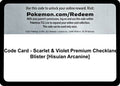 Code Card - Scarlet & Violet Premium Checklane Blister [Hisuian Arcanine]  SV01 Scarlet & Violet Base Set - Code Card
