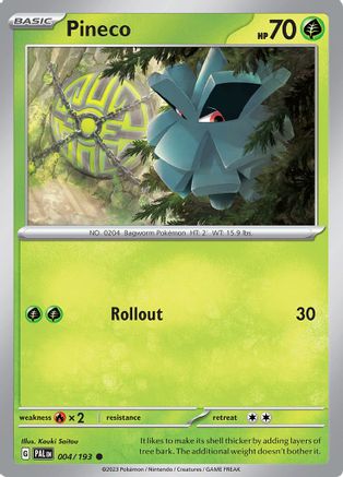 Pineco 004  SV02 Paldea Evolved - Common