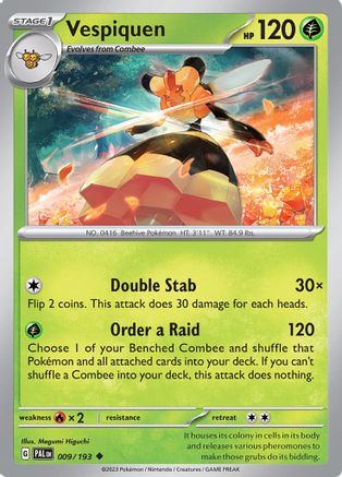 Vespiquen 009  SV02 Paldea Evolved - Uncommon
