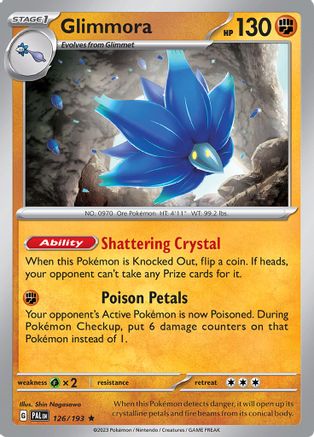 Glimmora 126  - Holofoil SV02 Paldea Evolved - Rare