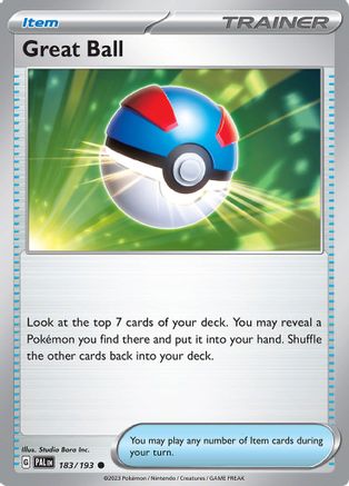Great Ball 183  SV02 Paldea Evolved - Common