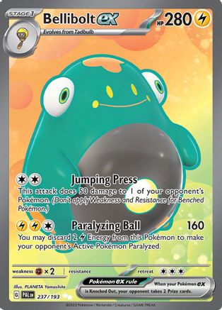 Bellibolt ex 237/193  - Holofoil SV02 Paldea Evolved - Ultra Rare