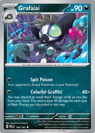 Grafaiai 146  SV02 Paldea Evolved - Uncommon