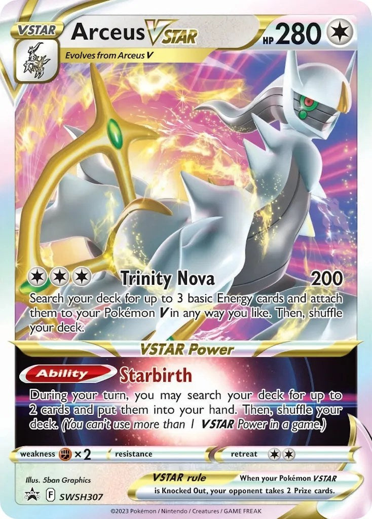 Arceus VSTAR SWSH307  - Holofoil SWSH Sword & Shield Promo Cards - Promo