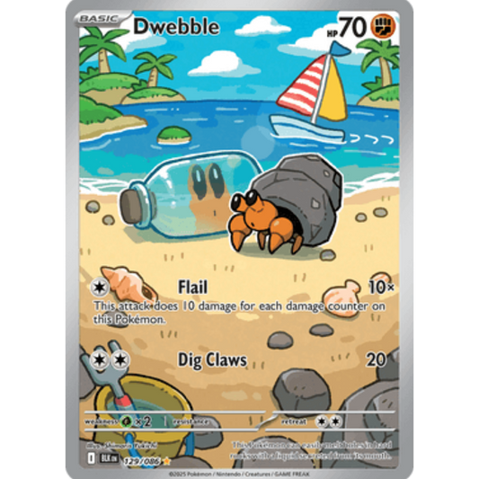 Dwebble 129/086  - Holofoil SV Black Bolt - Illustration Rare