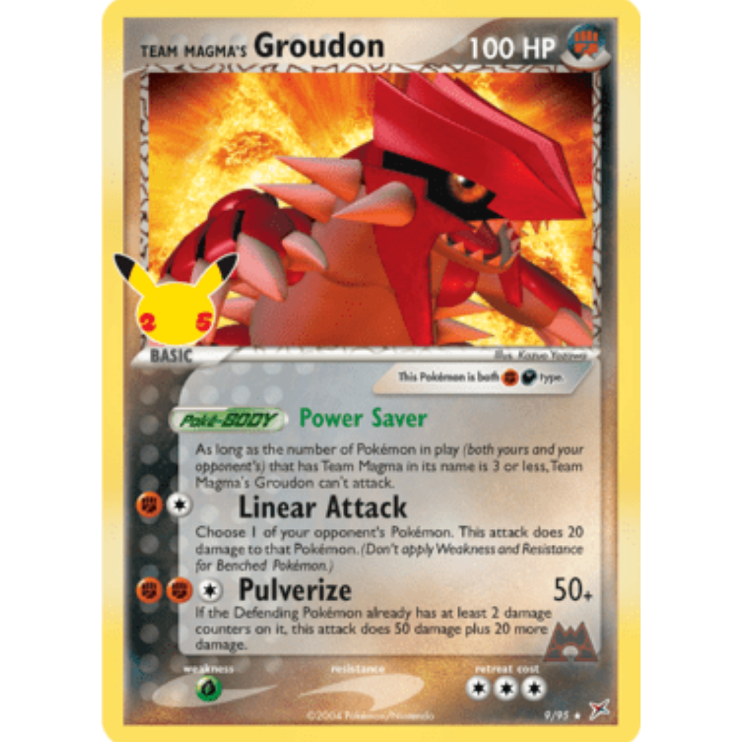 Team Magma's Groudon 009  - Holofoil Celebrations Classic Collection - Classic Collection