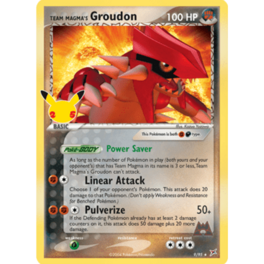 Team Magma's Groudon 009/95  - Holofoil Celebrations Classic Collection - Classic Collection