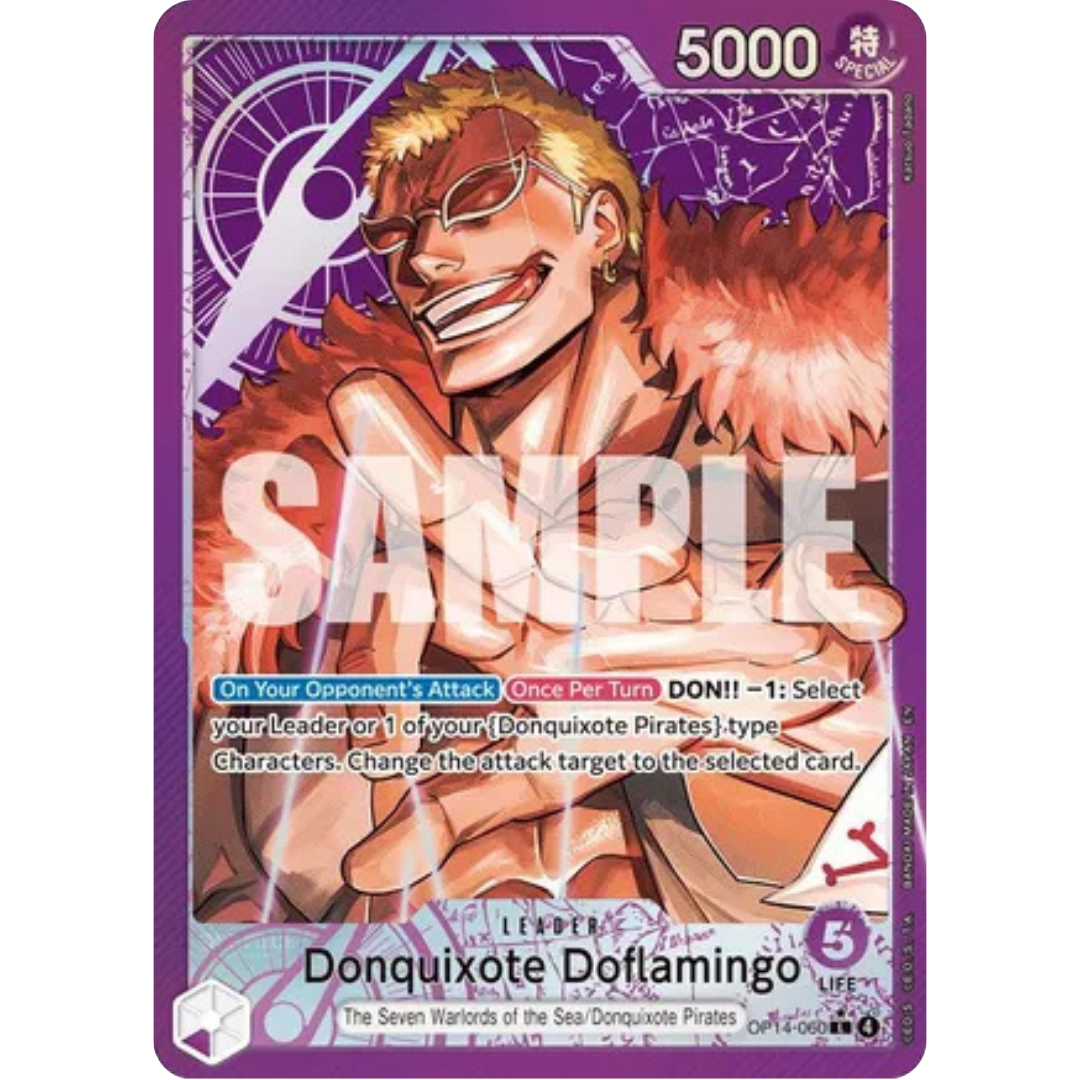 Donquixhote Doflamingo (Alternate Art) (OP14-060) - The Azure Sea's Seven Foil