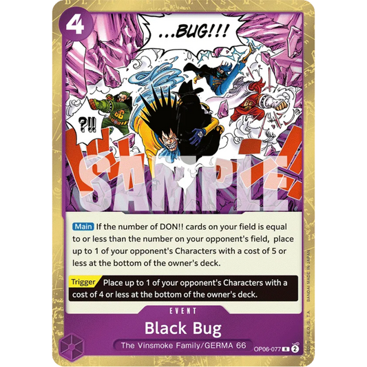 Black Bug (OP06-077) - Wings of the Captain Foil