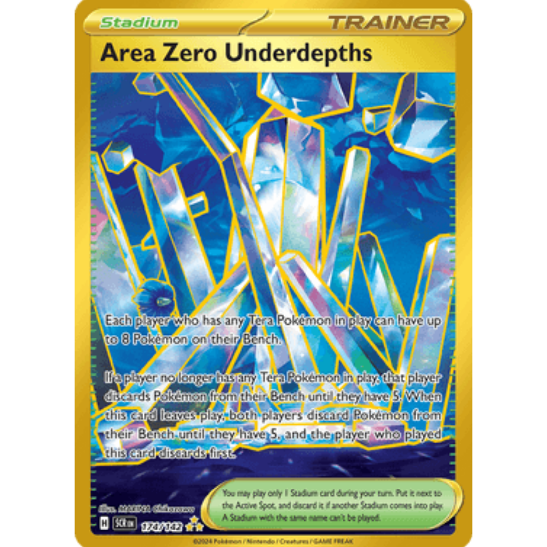 Area Zero Underdepths 174/142  - Holofoil SV07 Stellar Crown - Hyper Rare