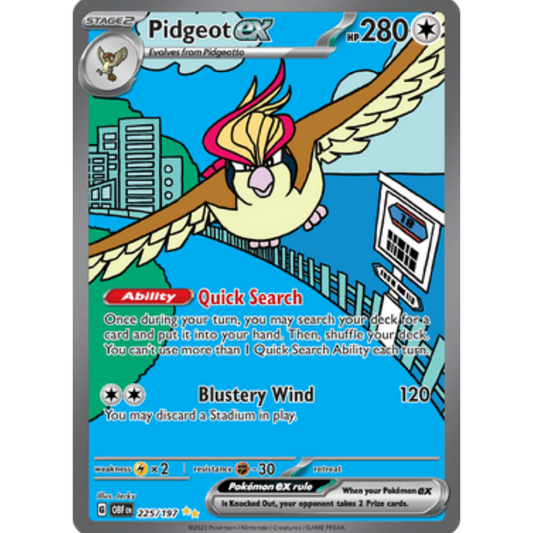 Pidgeot ex (225/197) [Scarlet & Violet: Obsidian Flames]