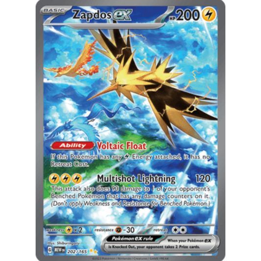 Zapdos ex (202/165) [Scarlet & Violet: 151]