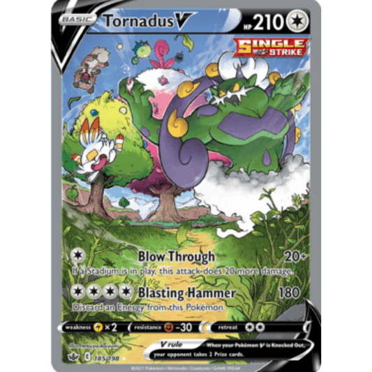 Tornadus V (185/198) [Sword & Shield: Chilling Reign]