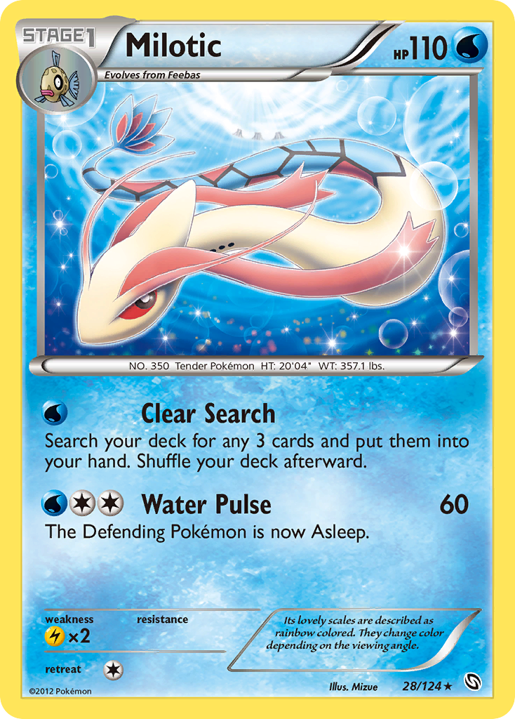 Milotic 028  - Holofoil Dragons Exalted - Holo Rare