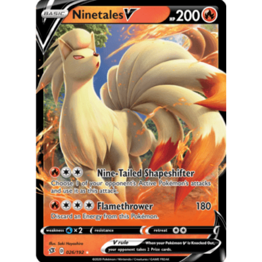 Ninetales V (026/192) [Sword & Shield: Rebel Clash]