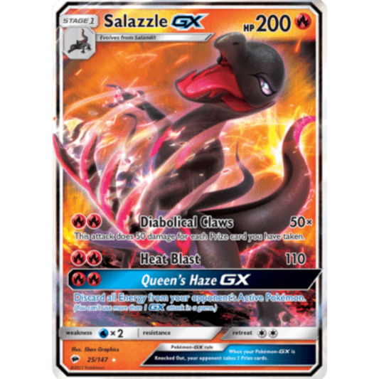 Salazzle GX (25/147) [Sun & Moon: Burning Shadows]