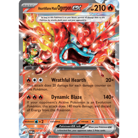 Hearthflame Mask Ogerpon ex (040/167) [Scarlet & Violet: Twilight Masquerade]