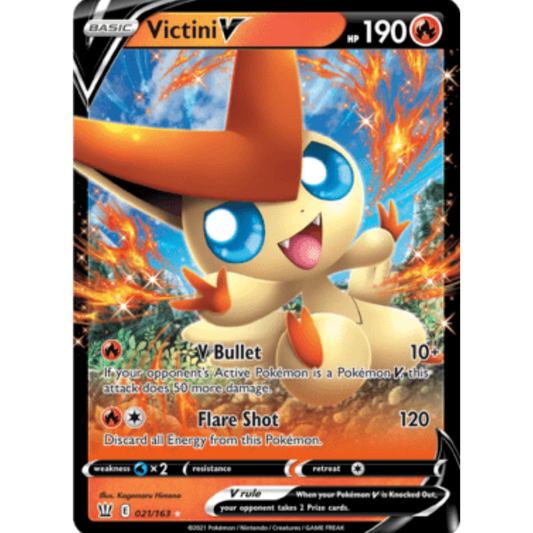 Victini V (021/163) [Sword & Shield: Battle Styles]