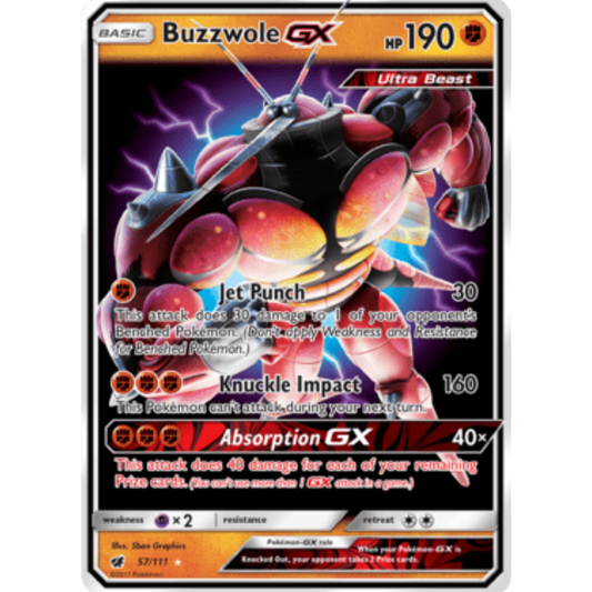 Buzzwole GX (57/111) [Sun & Moon: Crimson Invasion]