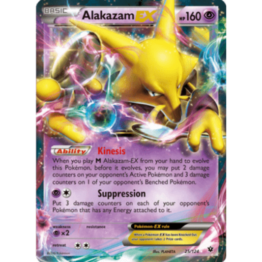 Alakazam EX 025/124  - Holofoil XY  Fates Collide - Ultra Rare